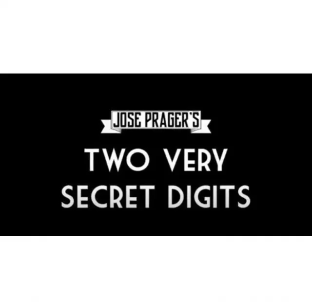 Two Very Secret Digits By José Prager